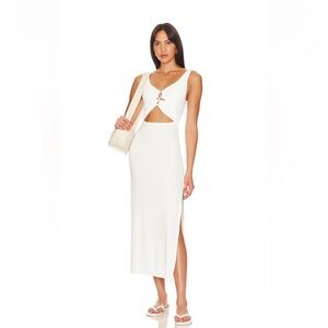 NWT L*Space Cream Camille Cut-Out Dress (Sz: Sm)